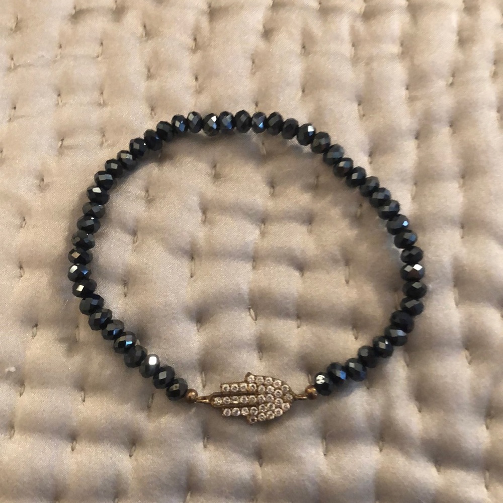 Hasma Rhinestone Beaded Bracelet